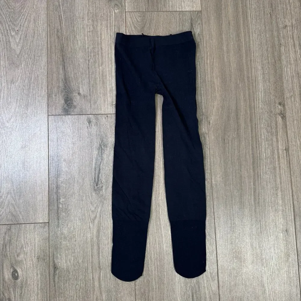 Crewcuts Tights Girls S Black Solid Stretch Nylon Dressy Preppy Kids Classic